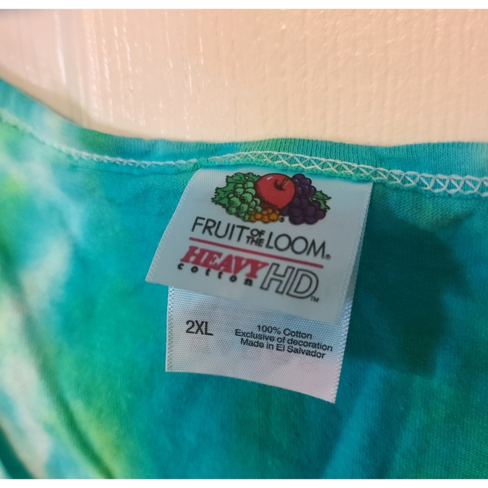 2X Teal Striped Tank Top - Picture 2 of 4